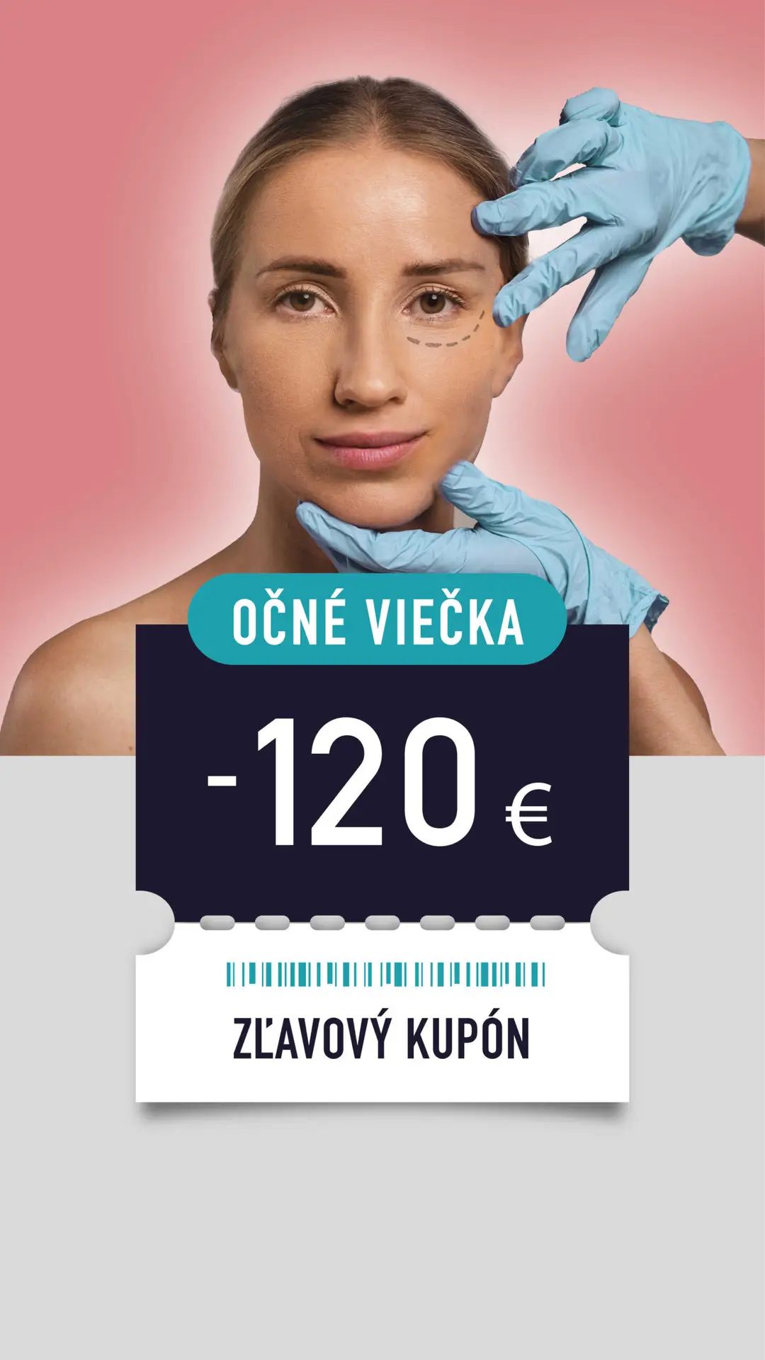 Zľavový kupón na blefaroplastiku viečok – získajte mladistvý vzhľad očí za výhodnú cenu.